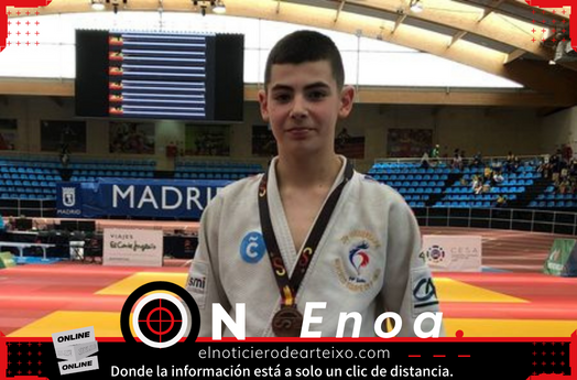 Judo Club Arteixo un año mas con podio, Pancho Lago se hace con el bronce en el campeonato de España en edad escolar
